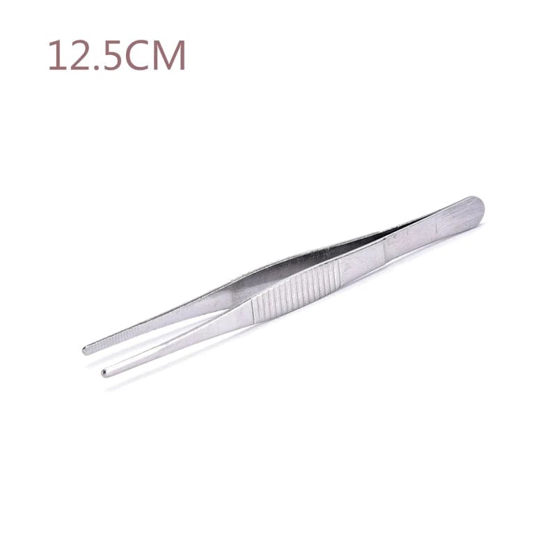 1PC Stainless Steel Kitchen Gadgets Barbecue Tongs Food Tongs Food Clip Tweezers Clip Barbecue Buffet Restaurant Tools 12.5cm