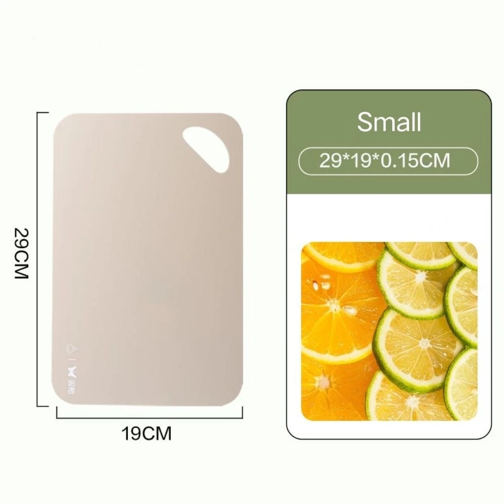 1pcs Kitchen Flexible Cutting Board, , Colorful Plastic Chopping Board, Non-slip Cutting Board For Meat And Vegetables Fruit, gery