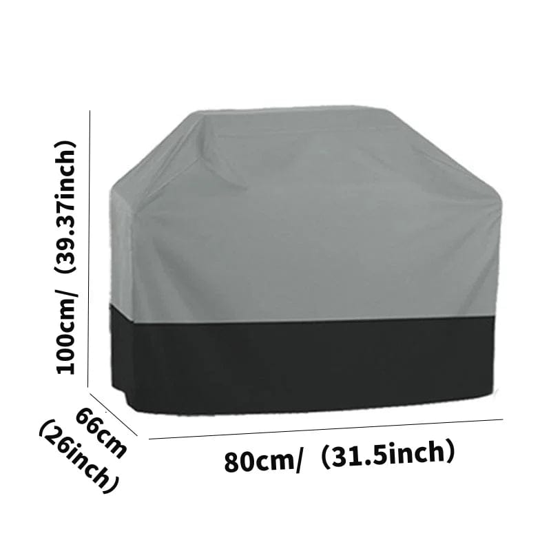 210T Oxford Cloth Outdoor BBQ Cover Waterproof Oven Cover  Garden Protective Cover UV Resistant Heavy Duty Carbon Grill Cover 80x66x100cm