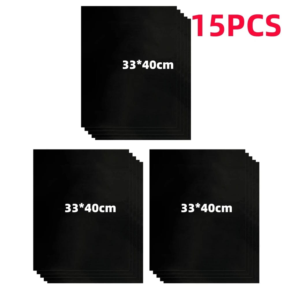 5-20PCS Non-stick BBQ Grill Mat Barbecue Outdoor Baking Mat Reusable BBQ Cooking Grilling Sheet for Party Grill Mat Kitchen Tool 33x40cm 15pcs / CHINA