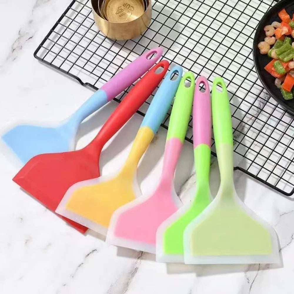 ensemble de spatules en silicone multicolores
