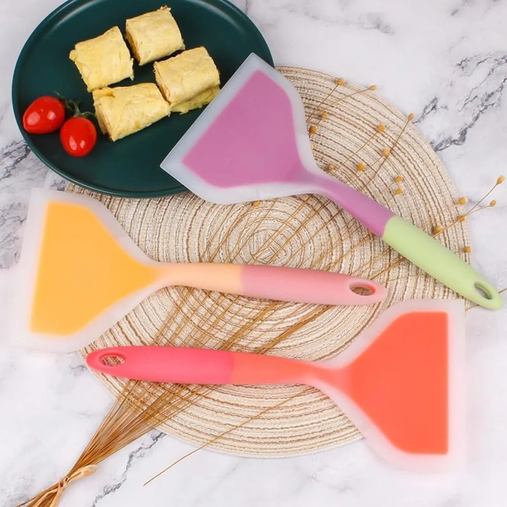 spatules pour cuisson en silicone ergonomiques