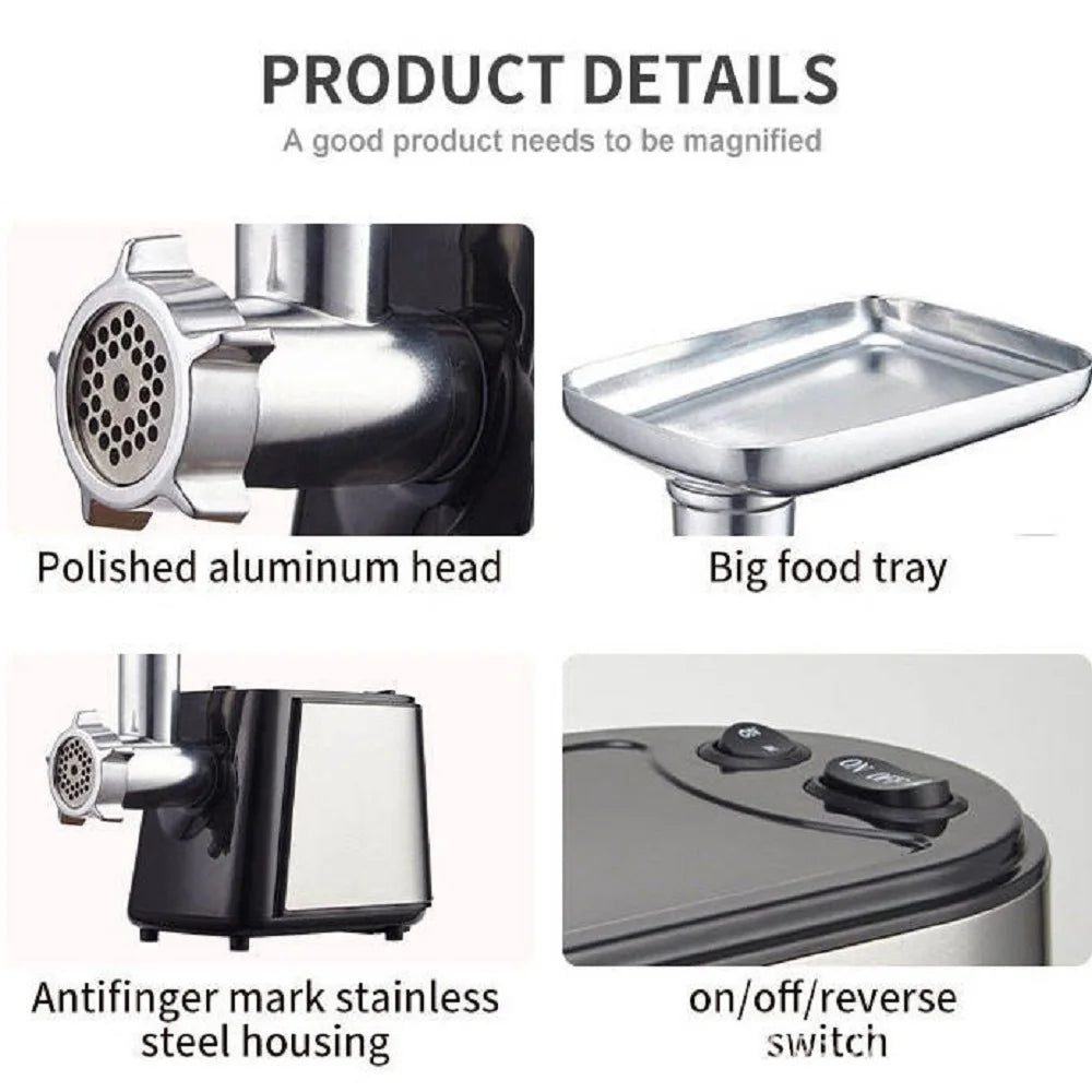 hacheuse multidimensionnelle 2L en inox
