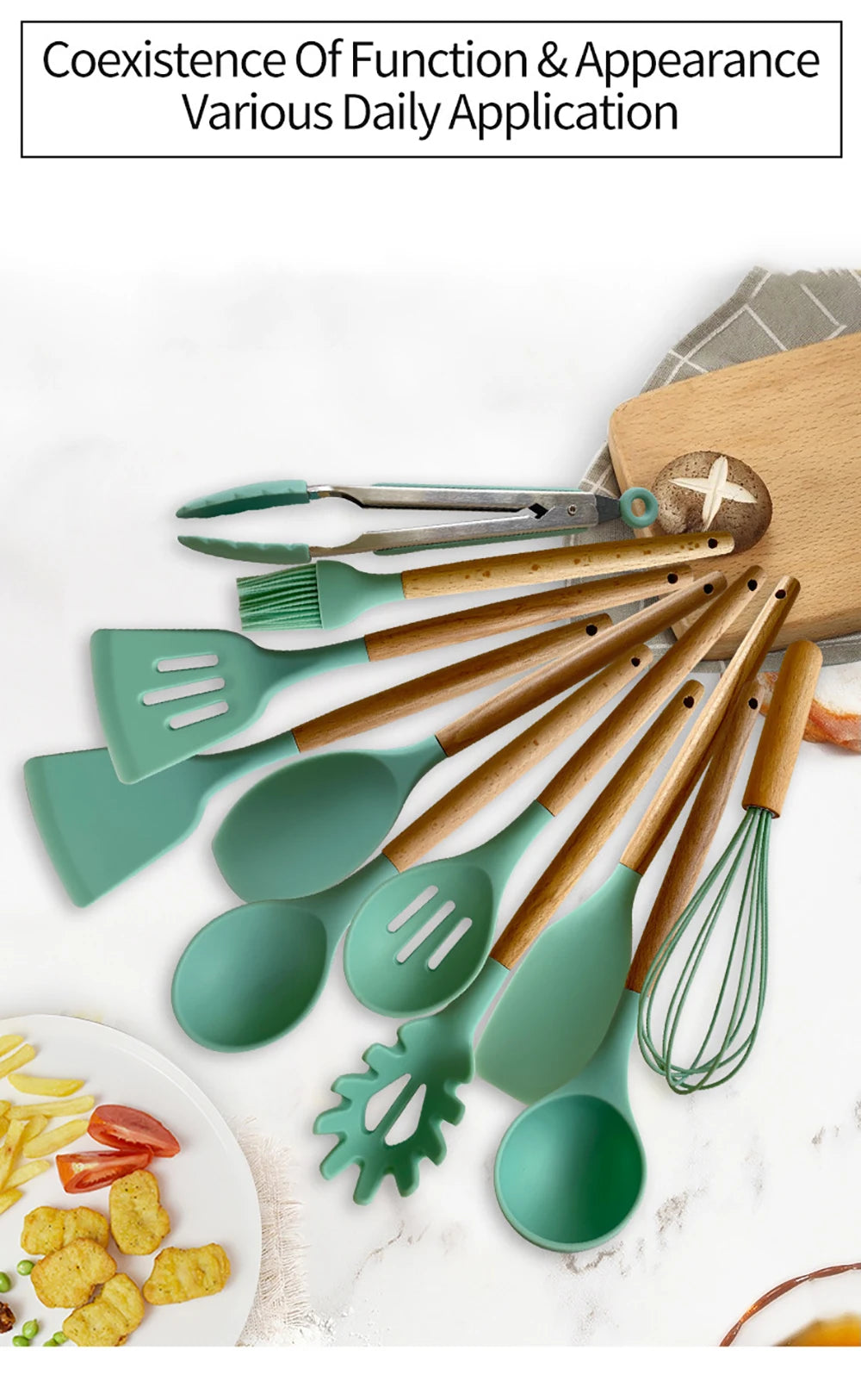 cuisine moderne avec ustensiles résistant à la chaleur