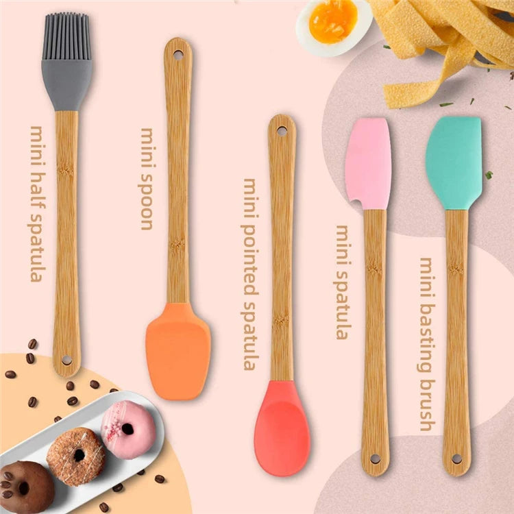 set de cinq spatules en silicone