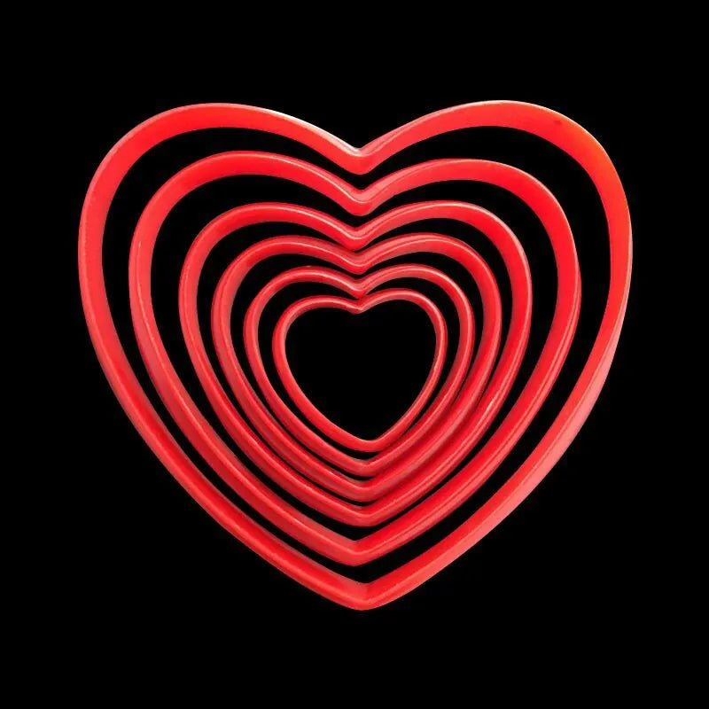 Emporte-pièces en Acier Inoxydable - Set de 6 Cœurs pour Pâtisserie emportepieces