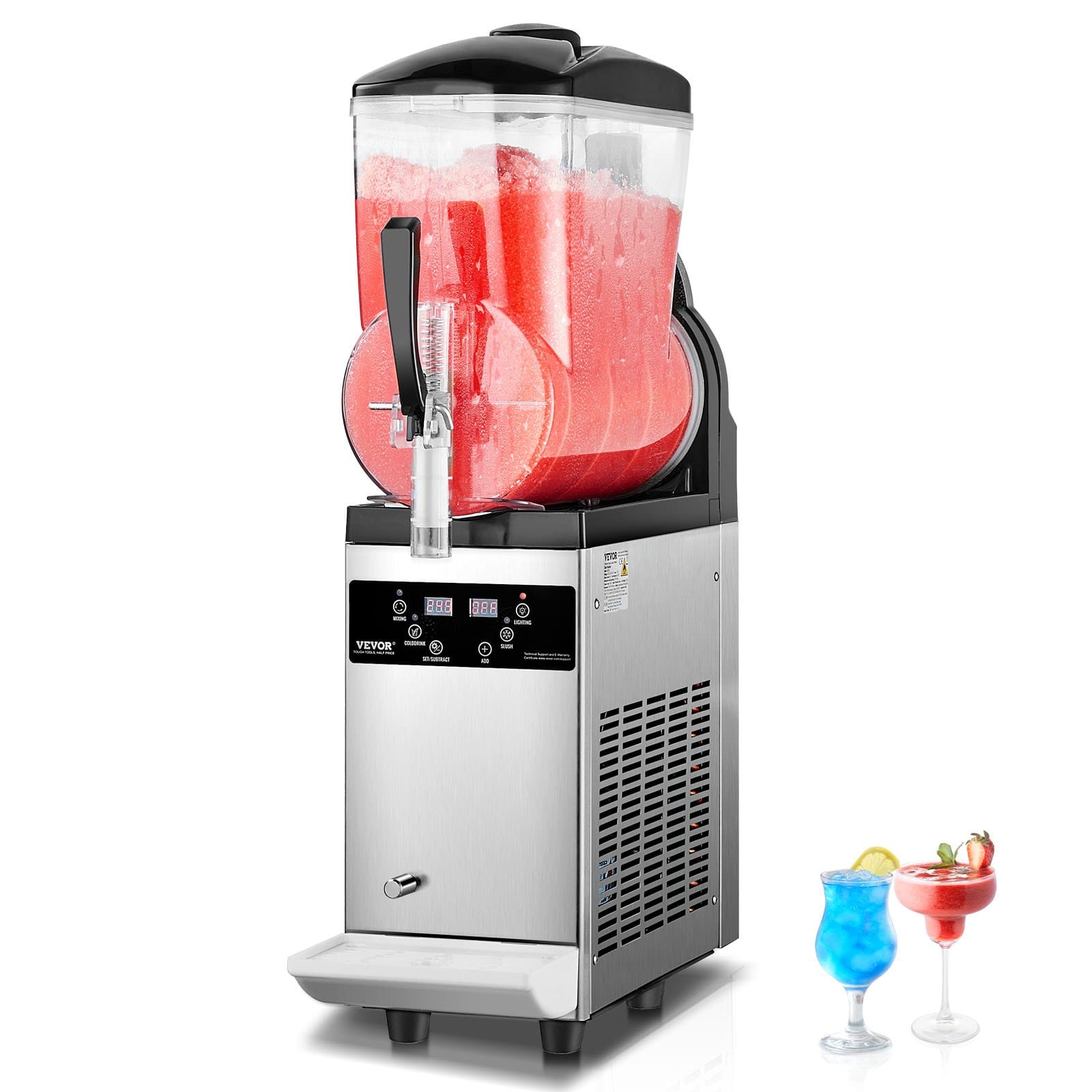 Machine à Granita Professionnelle 12 L — 1 Cuve, 48 Boissons machine a granita