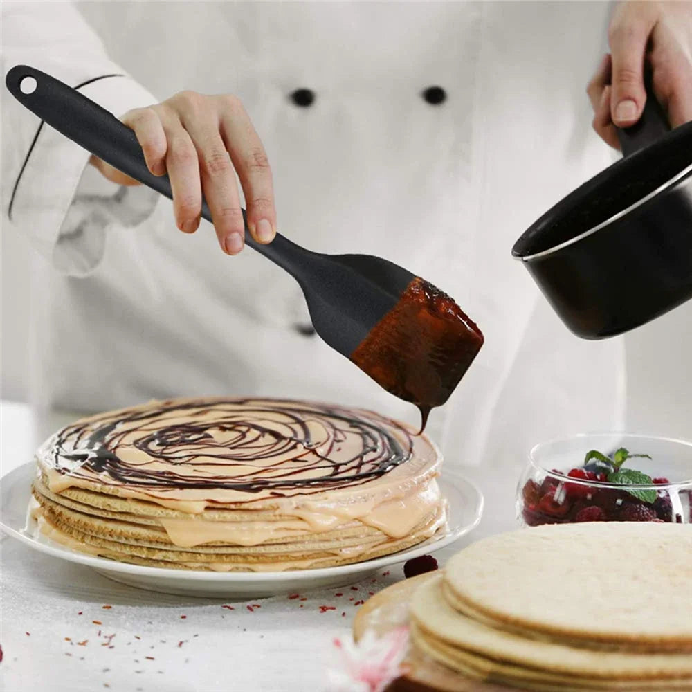 set de spatules souples en silicone absorbant la chaleur