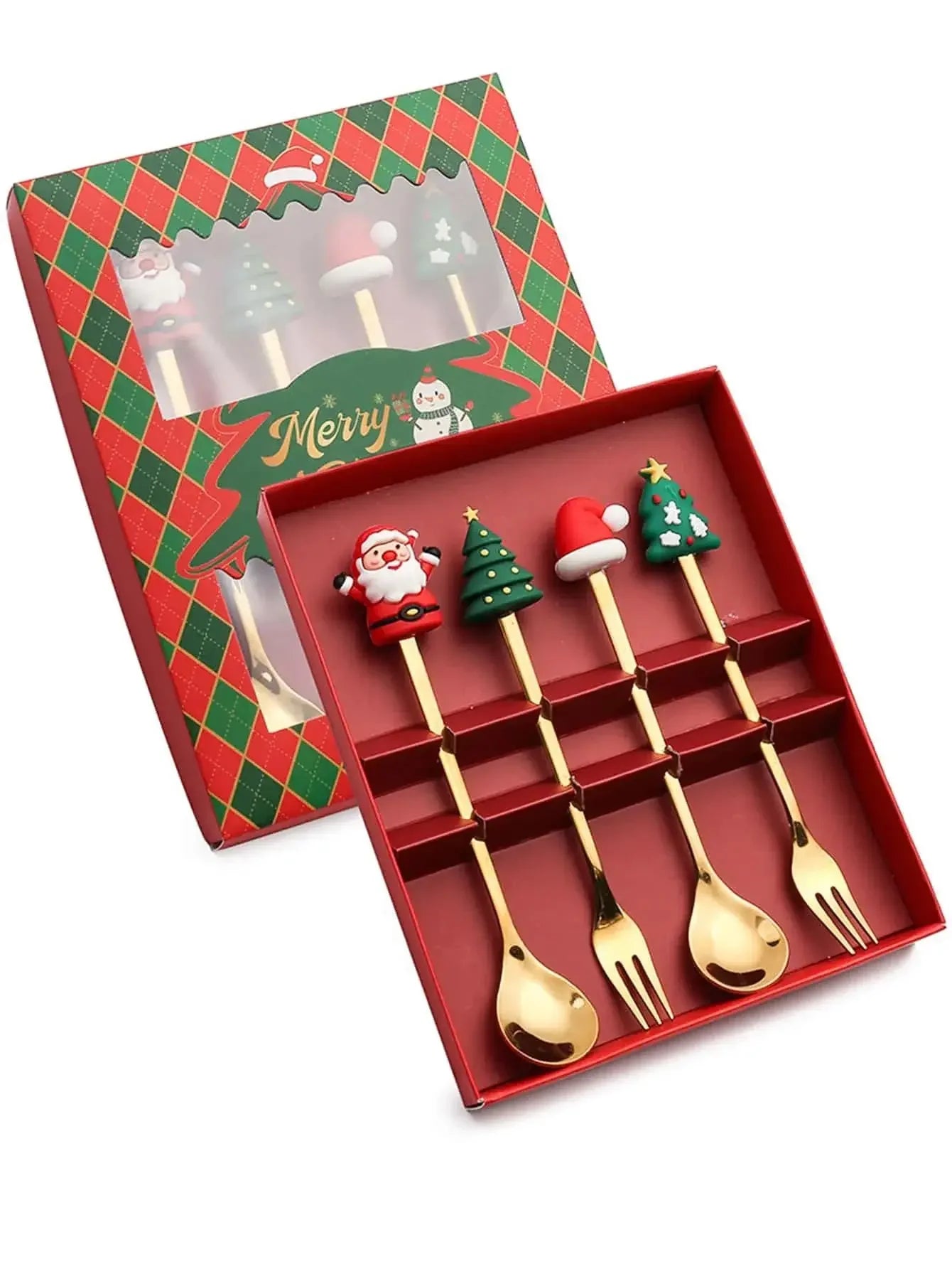 Coffret Couverts de Noël 2/4/6 pièces