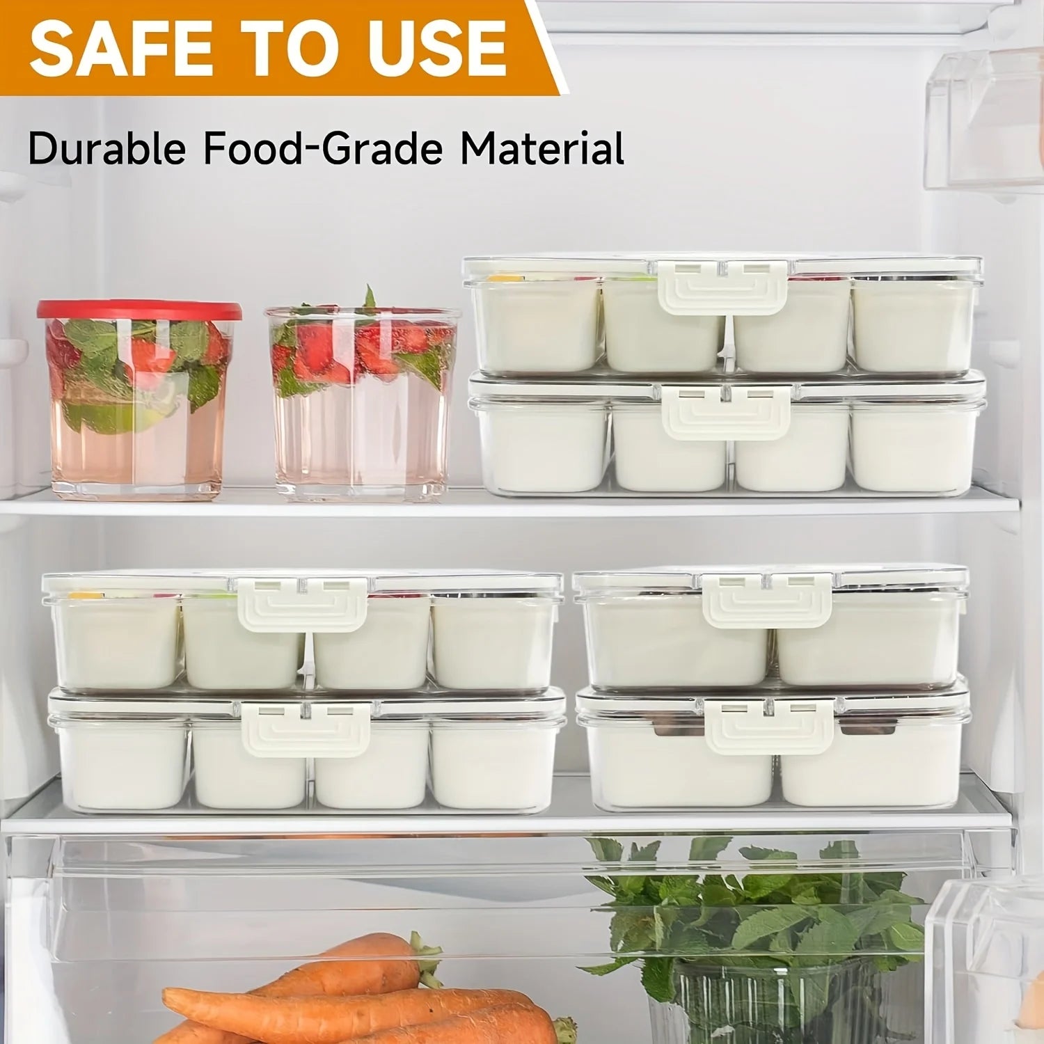conteneur alimentaire avec quatre compartiments