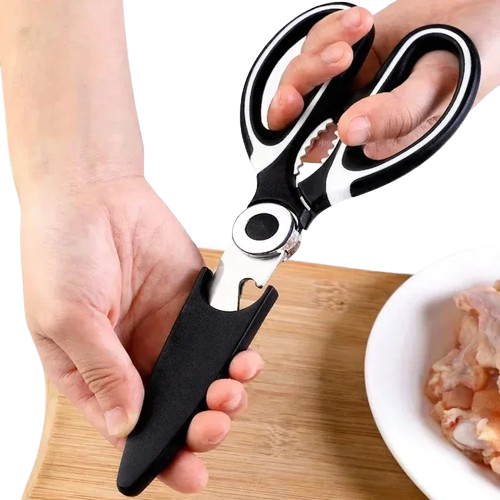 Ciseaux de cuisine inox multifonctions pour couper viandes et os