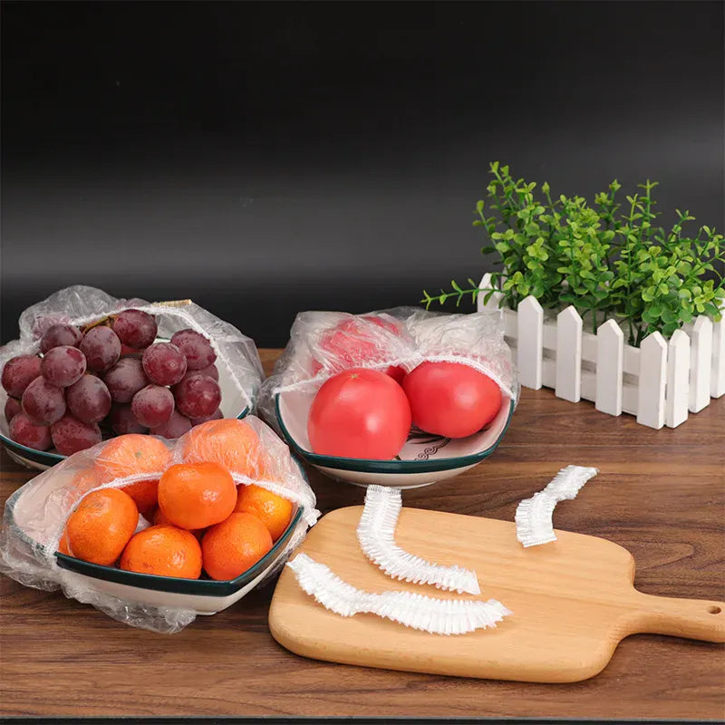Film Alimentaire Élastique Jetable - Lot de 600 Pièces 14-35 cm