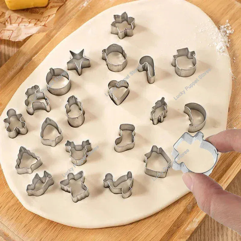 Set de 20 Emporte-Pièces en Acier Inoxydable - Thème de Noël emportepieces