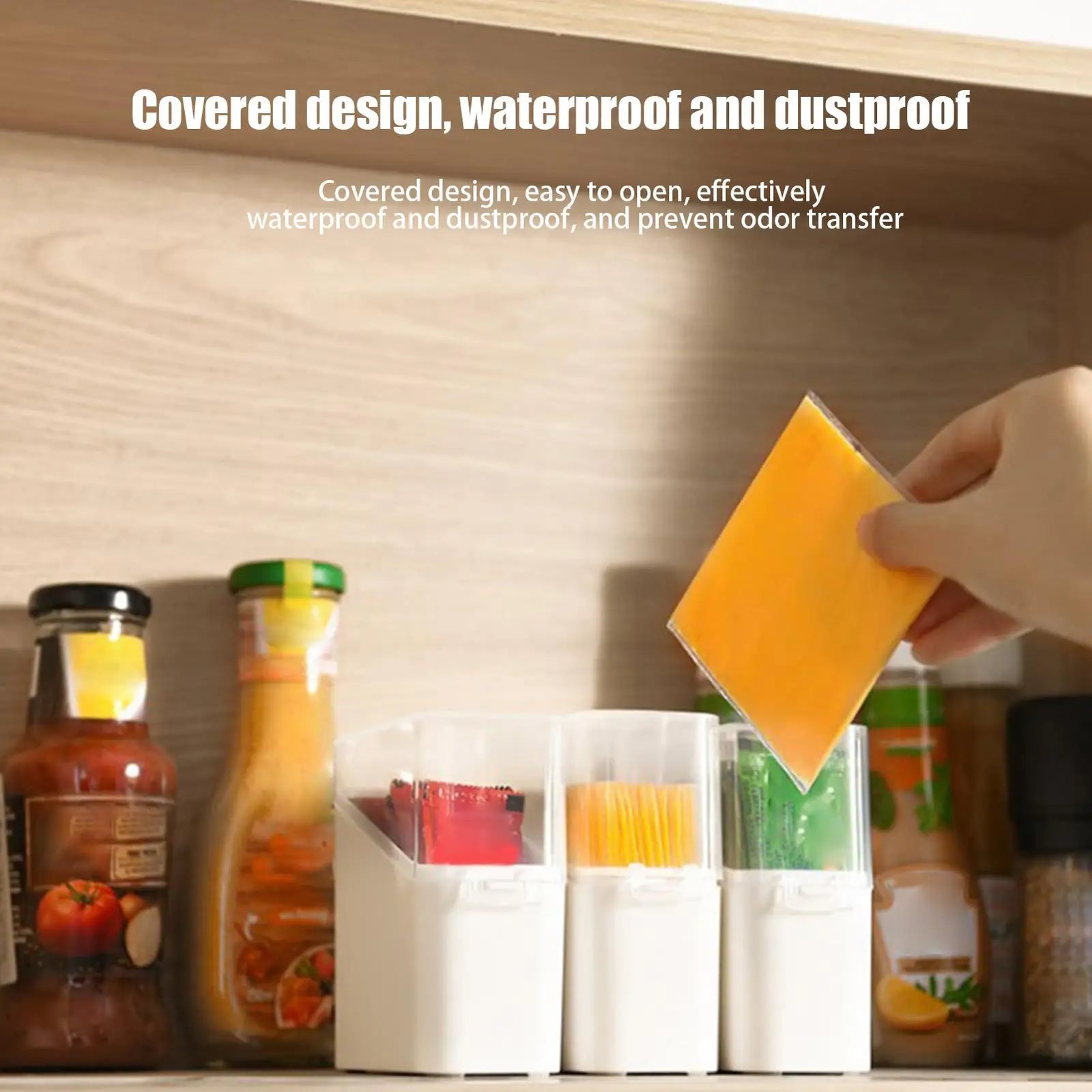 organisateur de frigo transparent pour fromage