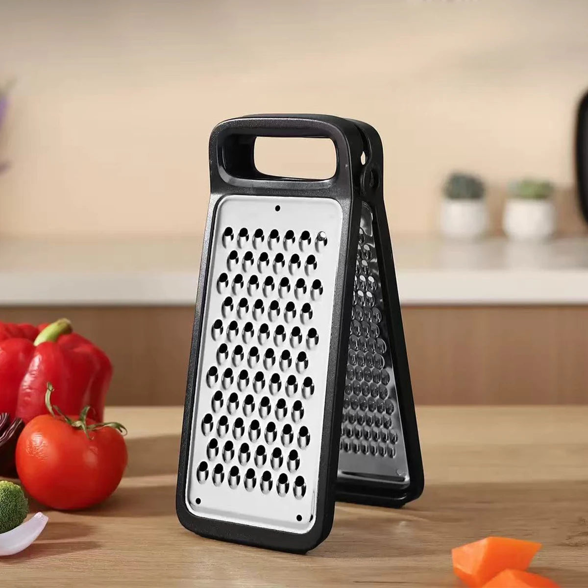 Râpe Double Face Pliable en Acier Inoxydable pour Légumes