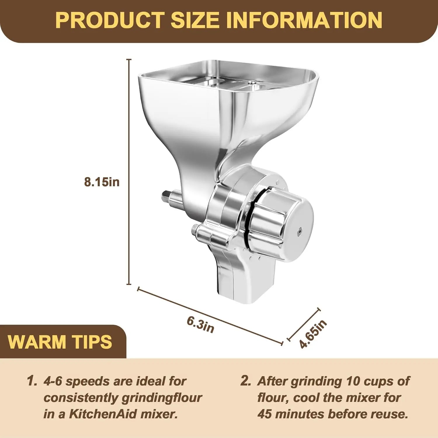 moulin inox polyvalent avec 12 niveaux de mouture