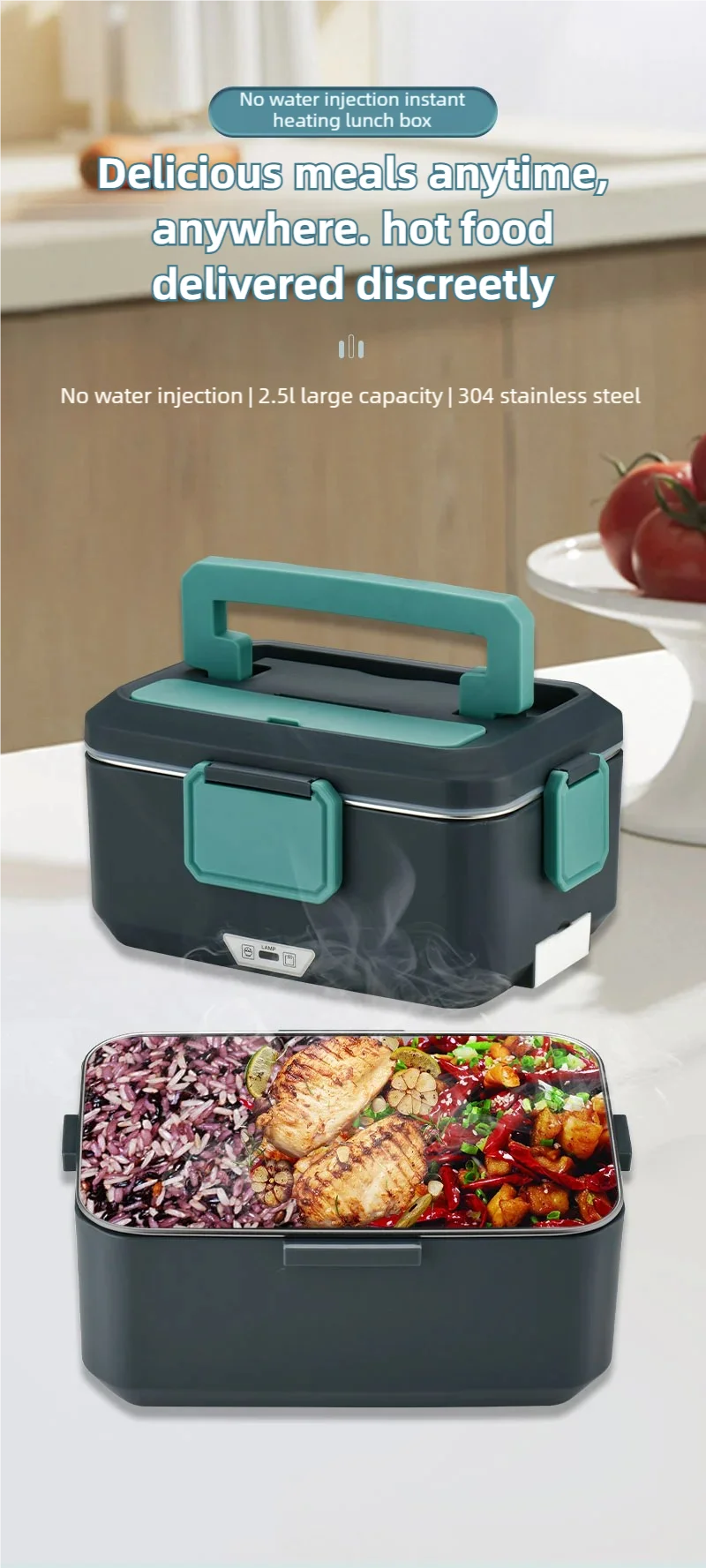 chaudron portable 90W pour repas en déplacement