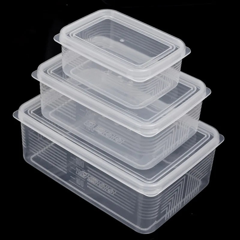 réservoirs de stockage transparents pour aliments