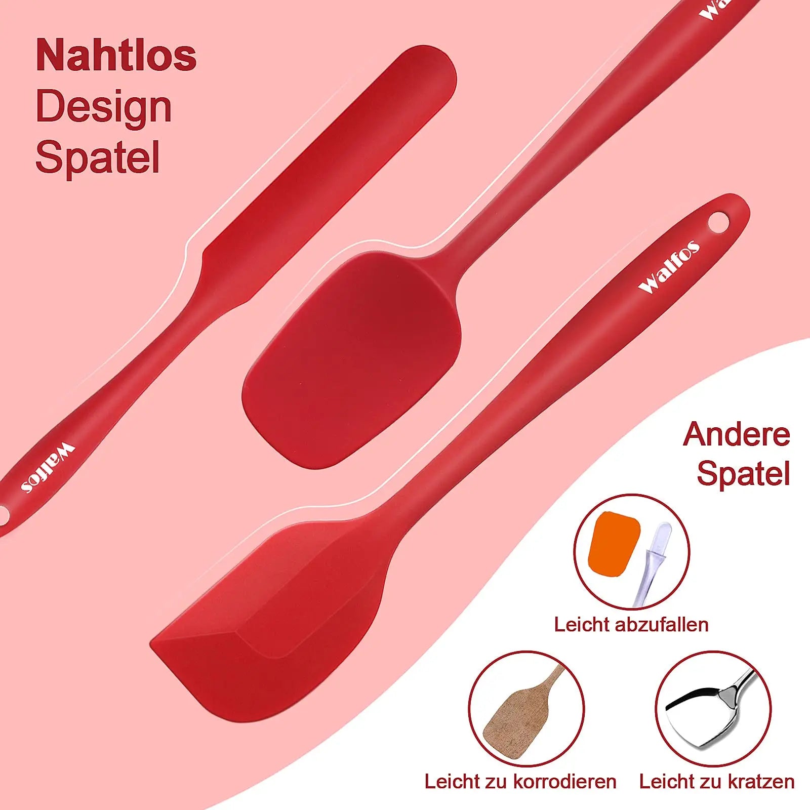 spatules en silicone résistantes à la chaleur