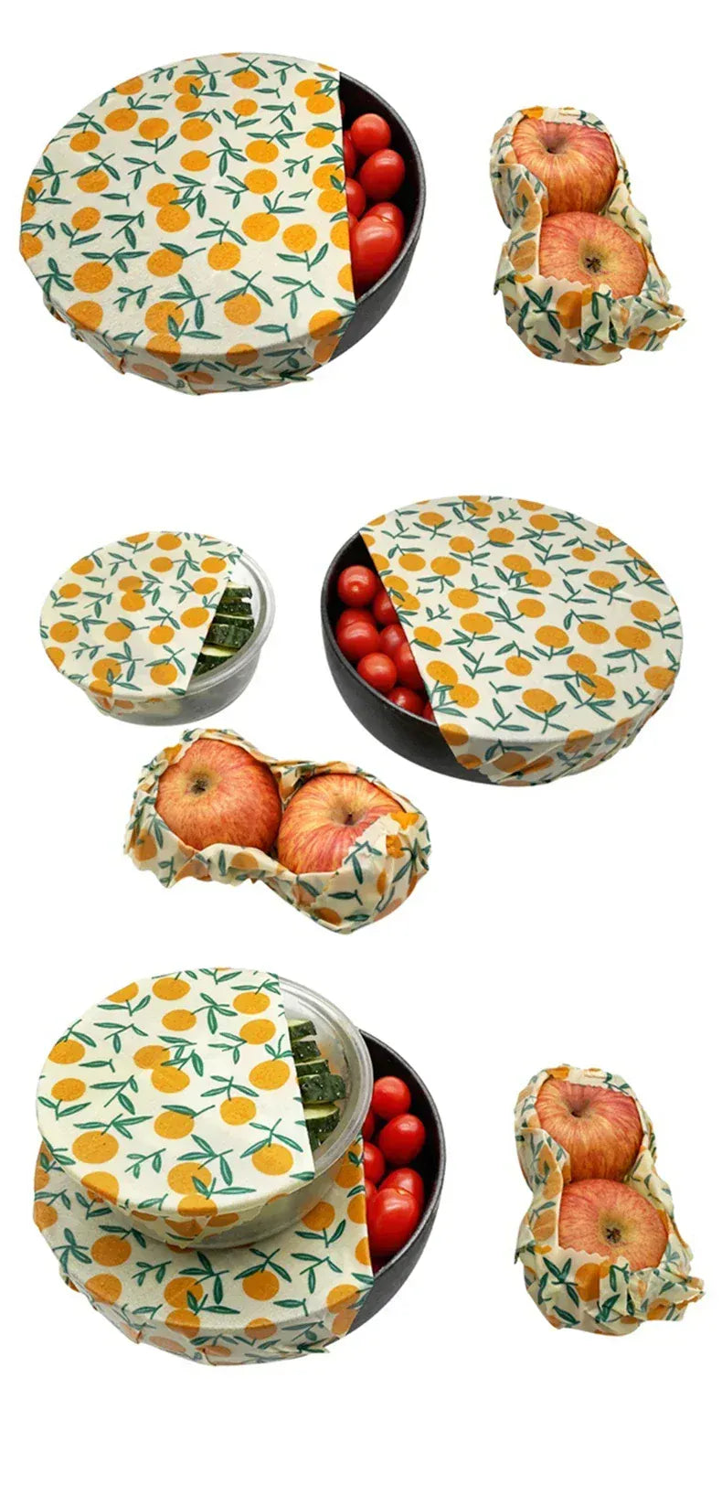 Film Alimentaire Cire d'Abeille Écologique - Lot de 3 Pièces far