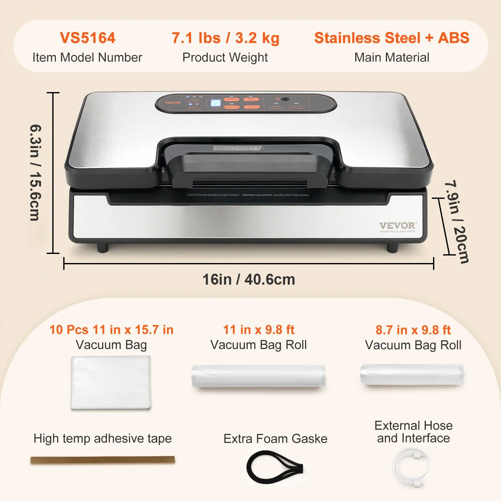 Machine Sous Vide Multifonctionnelle avec Cutter et Rouleau de Stockage sv