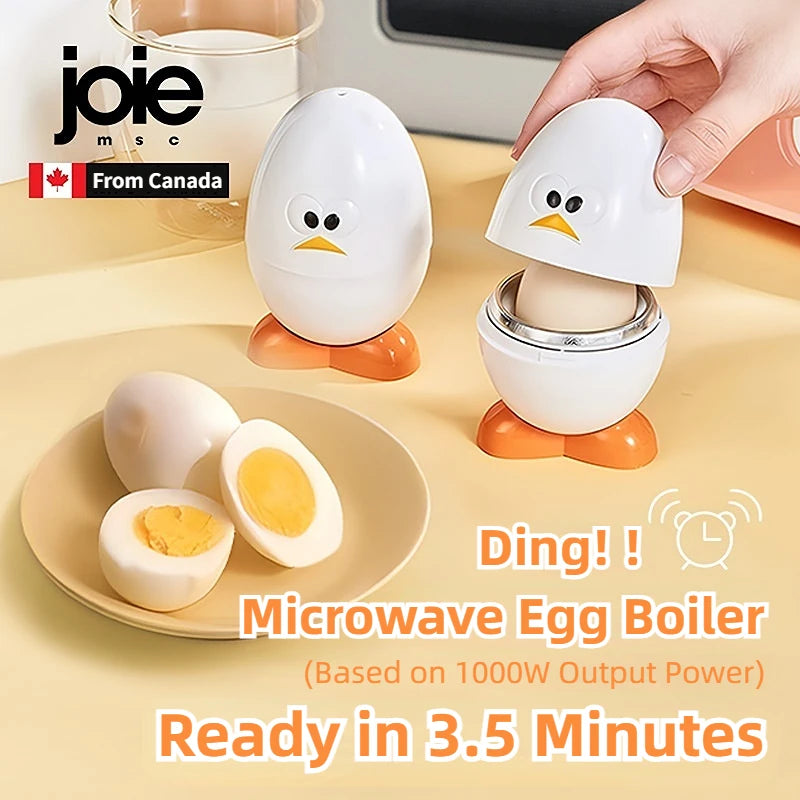 Boîte à Œufs Microwaves 2 Pièces | Cuiseur à Œufs Écologique