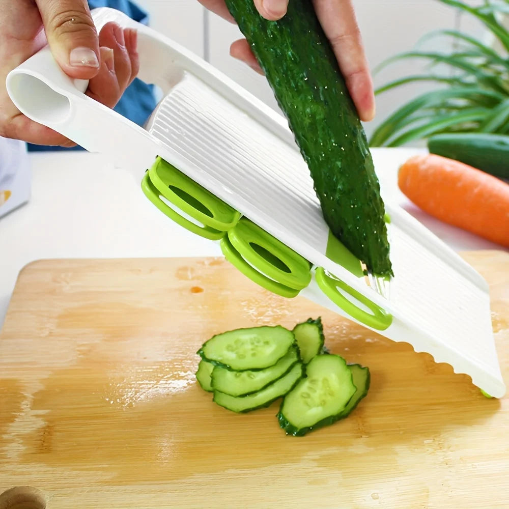 ustensile de cuisine mandoline 5 pièces avec protecteurs
