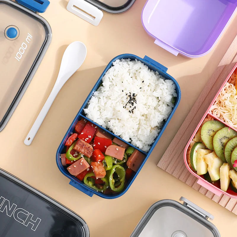 récipient scellé en plastique pour repas