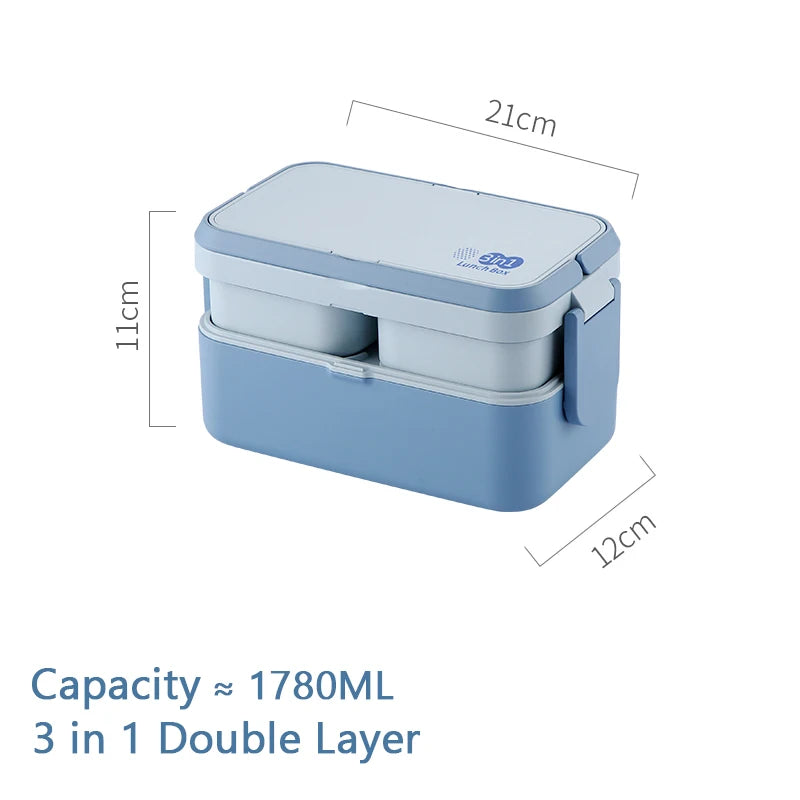 boîte repas compartimentée en bambou durable