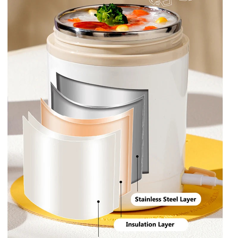 boîte à repas électrique rose