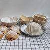 Panier de fermentation en rotin (lot de 2) – Banneton artisanal avec doublure en lin