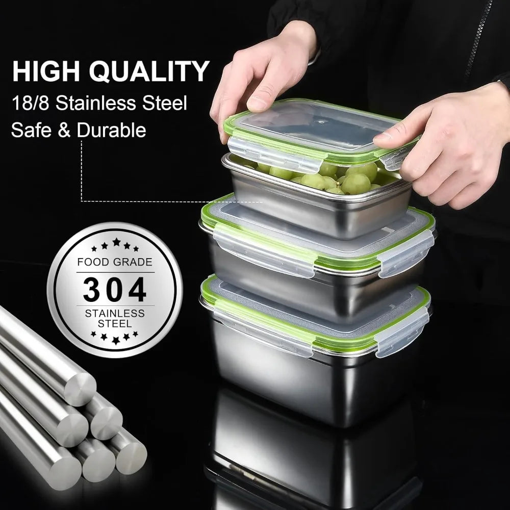 récipients alimentaires étanches en inox