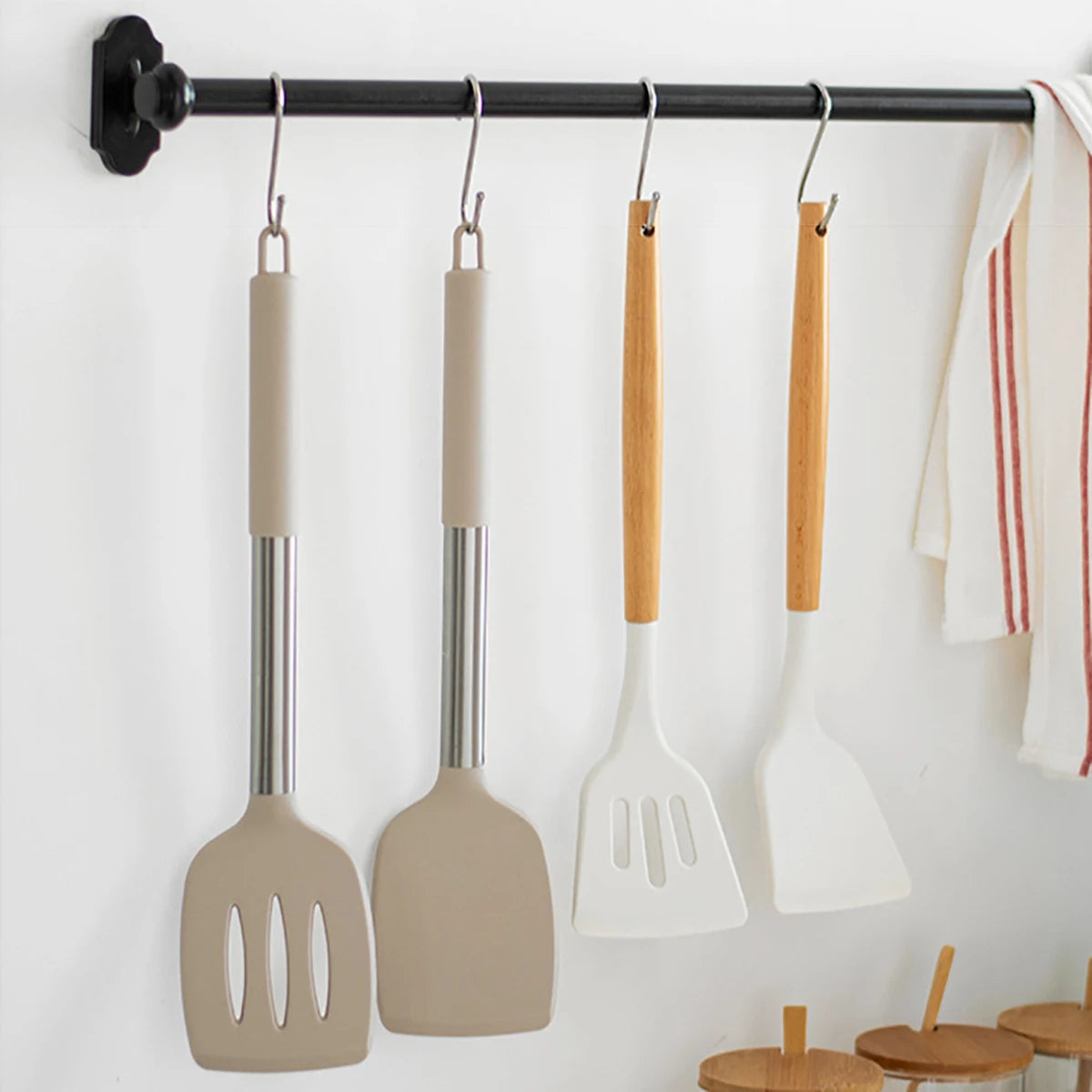 spatules multi-usages en silicone pour la cuisine