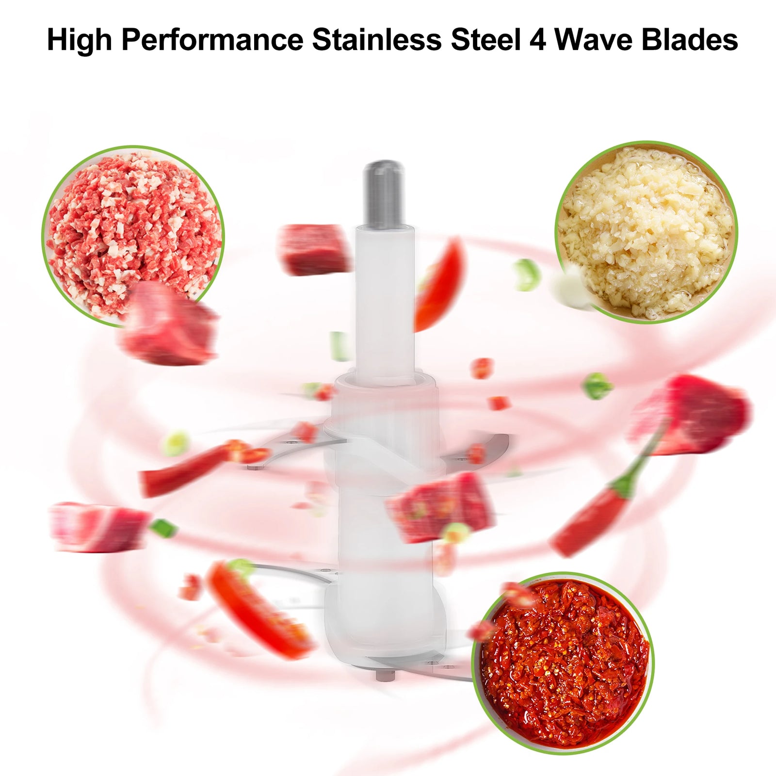 hachoir multiusage 500W pour aliments