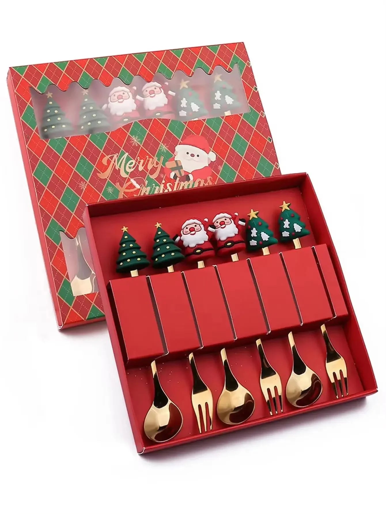 Coffret Couverts de Noël 2/4/6 pièces