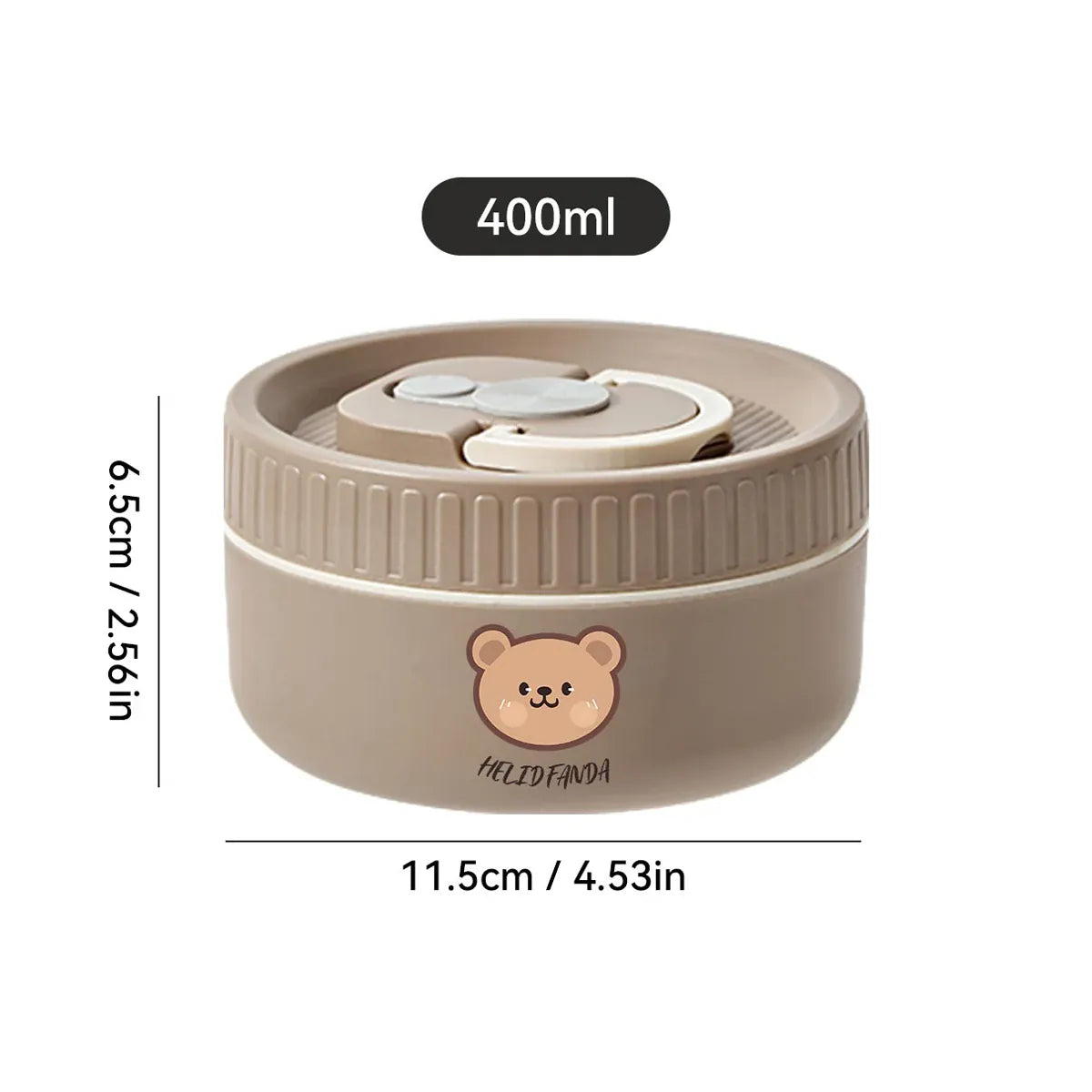 Ensemble de 2 Lunchbox cylindriques isothermes pour enfants (1 litre) Lunchbox