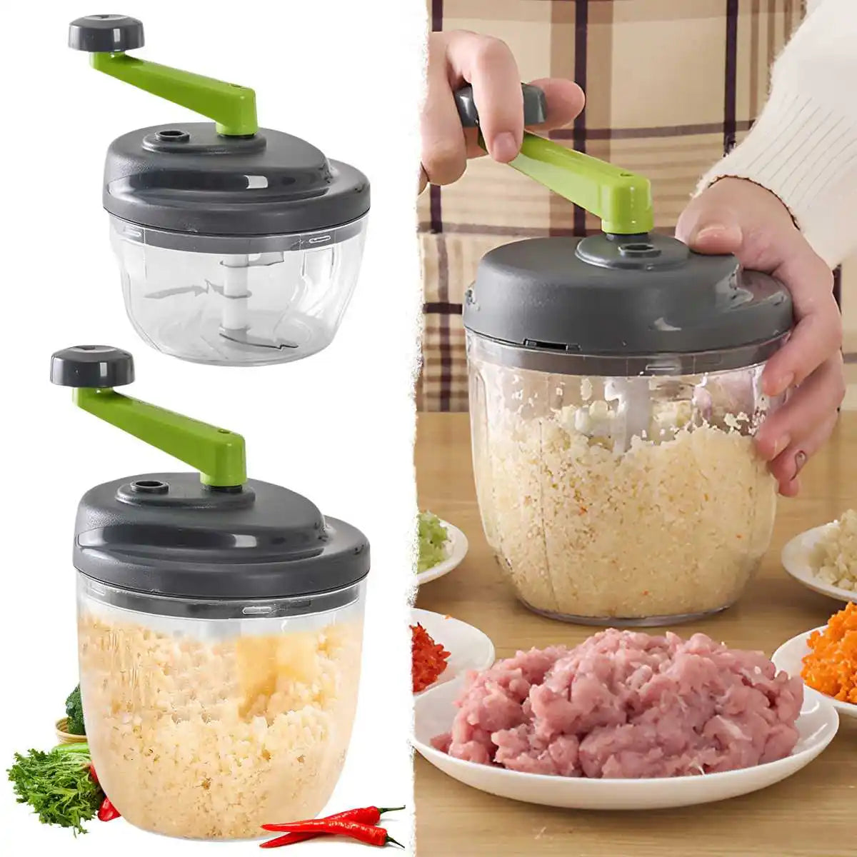 hachoir ergonomique pour légumes
