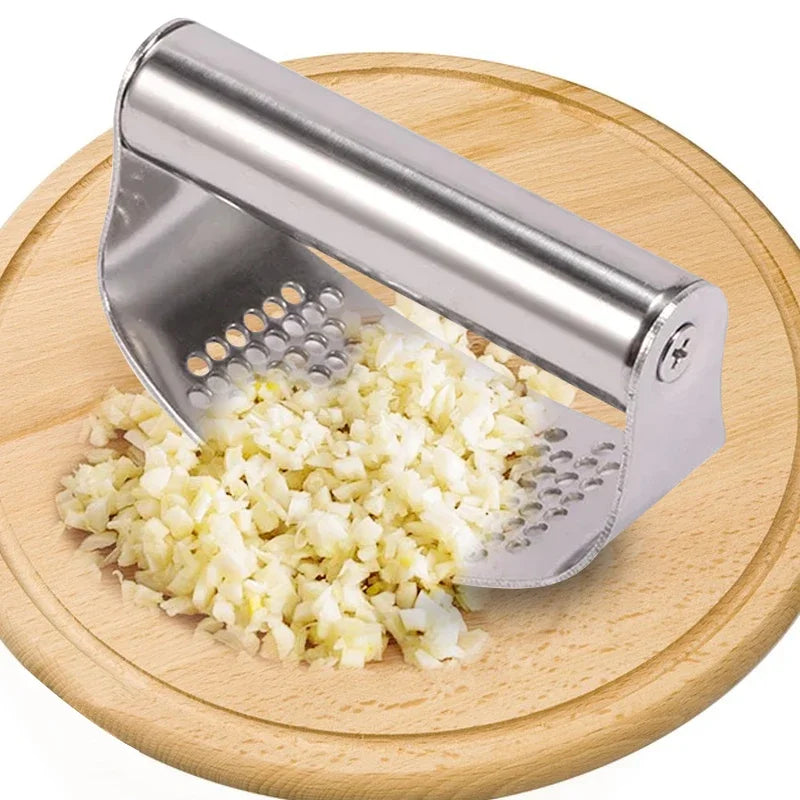 Presse-Ail Inox Manuel avec Presse-Gingembre et Rocker