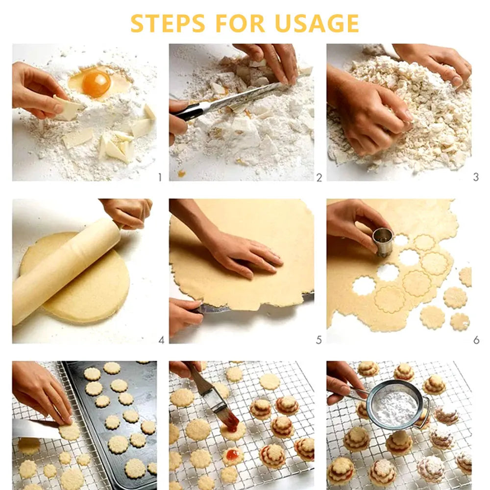 Emporte-pièces pour biscuits en acier inoxydable - 24 pièces assorties emportepieces
