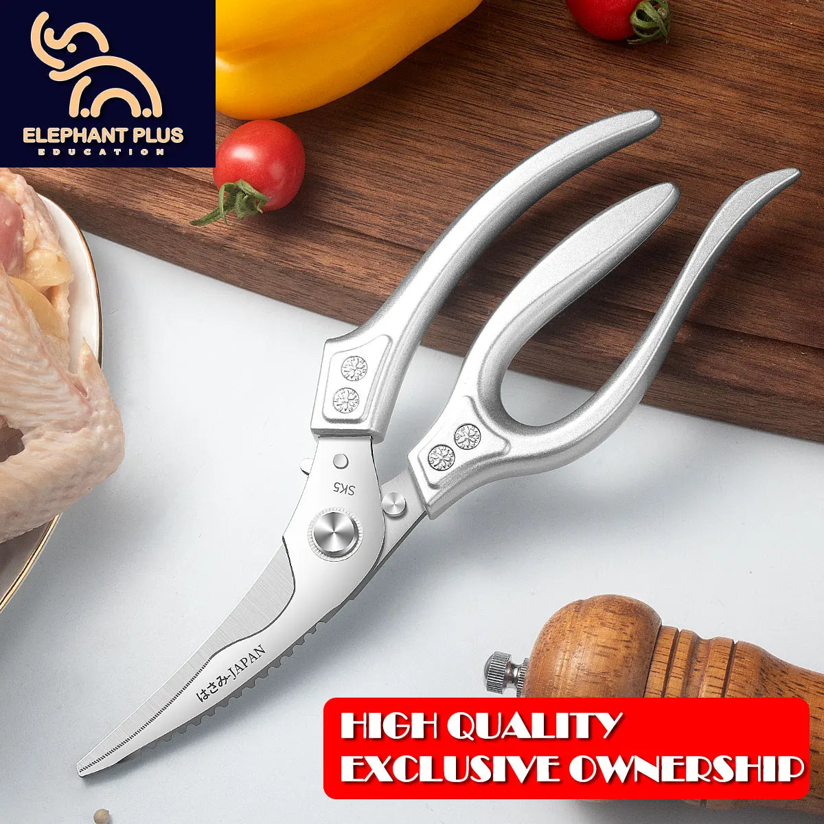 ciseaux de cuisine professionnels en acier inox