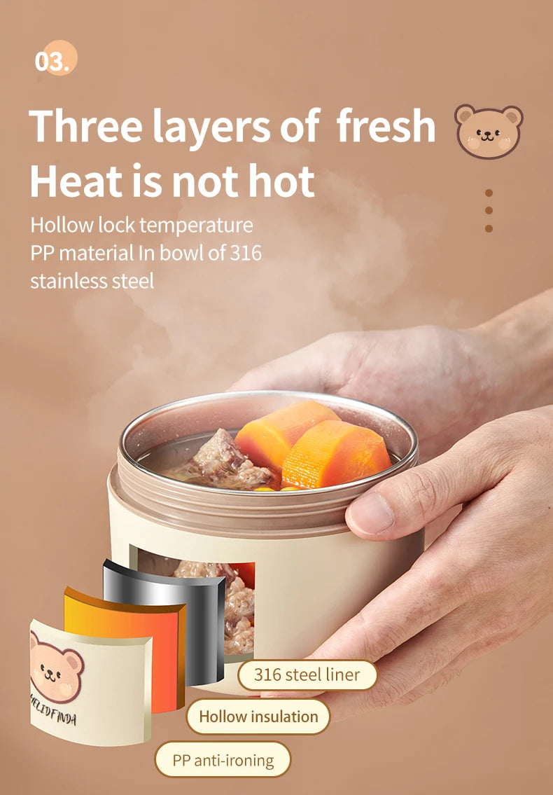 repas durable en bento inox 304