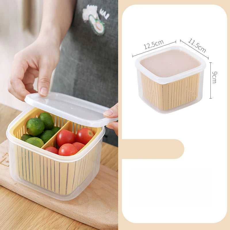 bac de conservation alimentaire avec drainage efficace