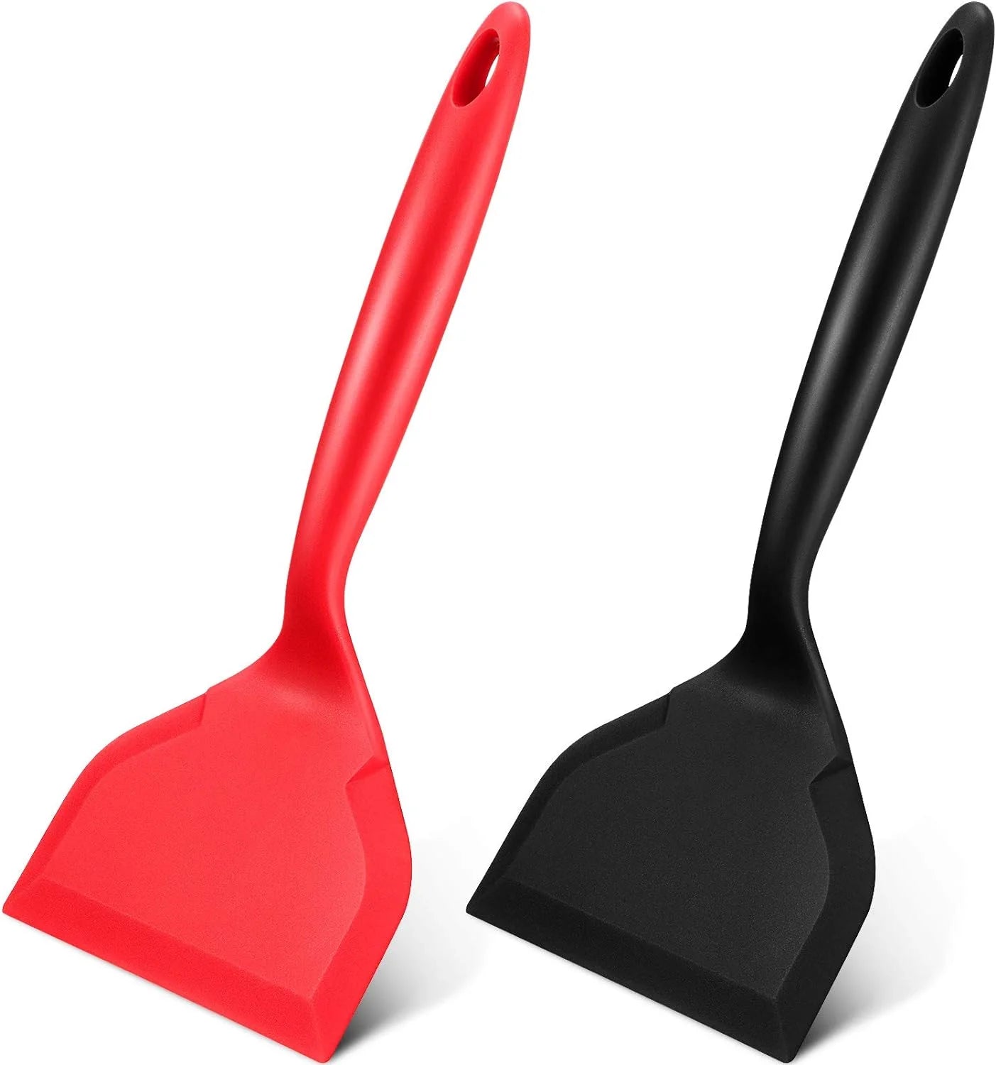 Spatule Silicone Large Flexible | 2 Pièces Résistante à la Chaleur