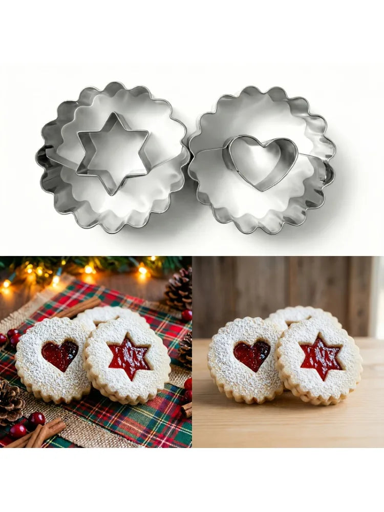 emporte-pièces en métal cœur et étoile