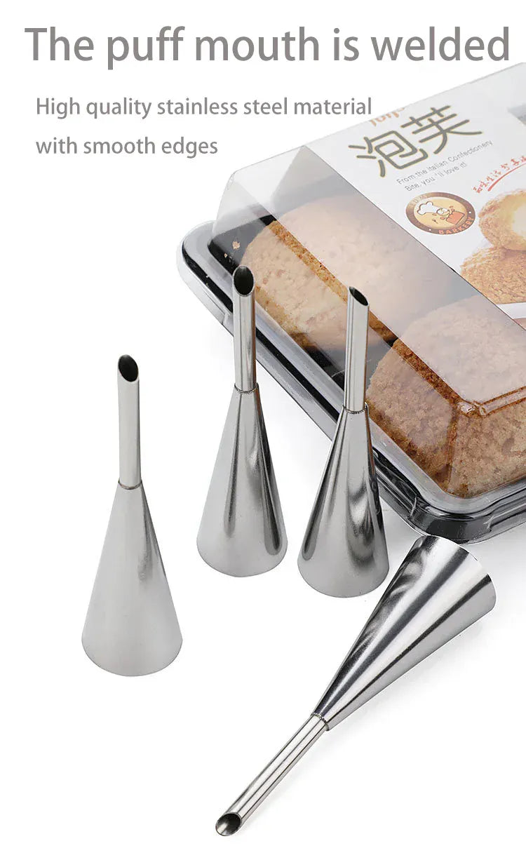 Douilles à pâtisserie en acier inoxydable - Set de 14 pièces pour gâteaux et desserts douillepoche