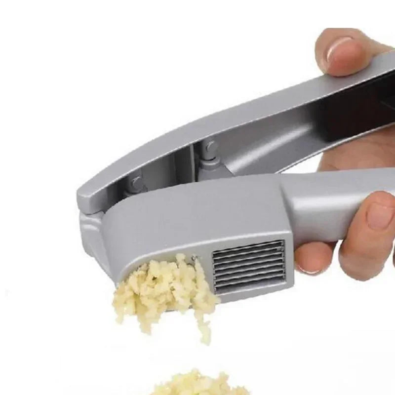 Presse-Ail Aluminium Manuel 2 en 1 avec Slicer et Mincer