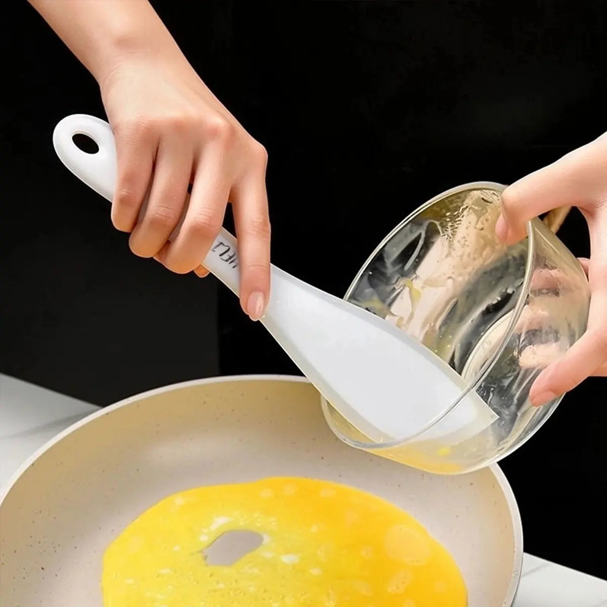 spatule long modèle en silicone résistante
