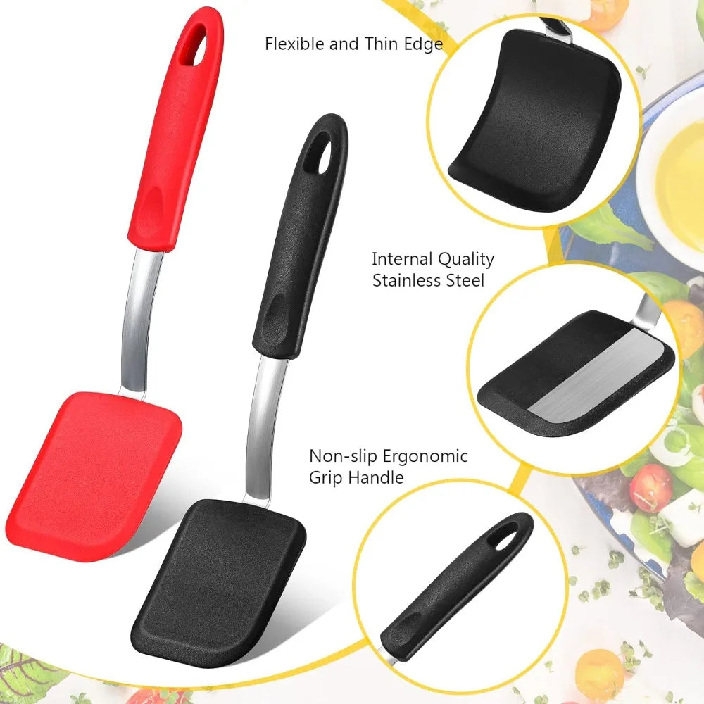 spatule en silicone flexible pour pâtisserie