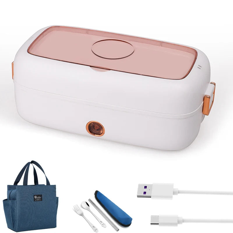 Lunch Box Chauffante Inox 15L 12V24V USB avec Accessoires