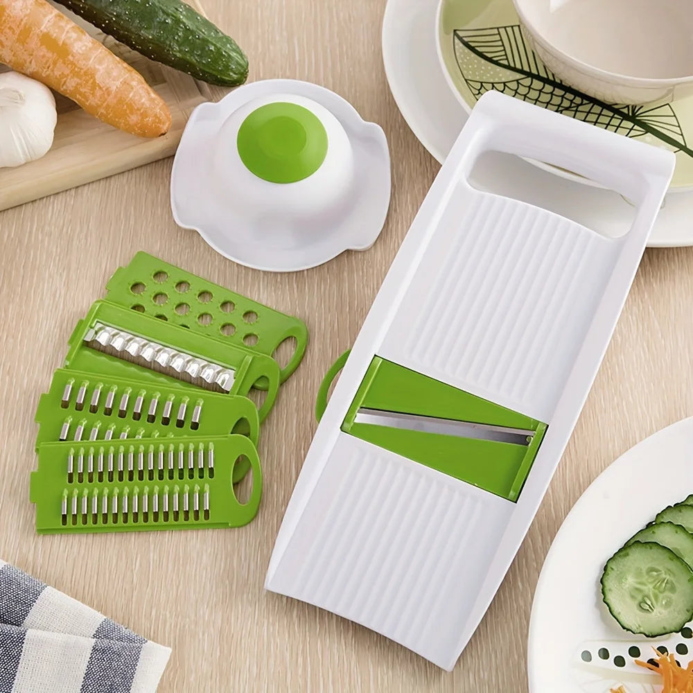 mandoline en acier inoxydable avec lames interchangeables